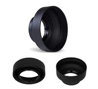 Pare-soleil pliable en caoutchouc pour appareil photo Sony Alpha A6100, A6300, A6400, A6500, A6600 avec objectif Sony E 70-350 mm f/4,5-6,3 G OSS 67 mm