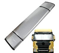 Pare Soleil Pliable pour Camion 220x70 Cm avec Ventouses, Protection UV Et Isolation Thermique, UniverselPour Poids Lourds, Fourgons Et Véhicules Utilitaires, Idéal pour Stationnement Et Extérieur