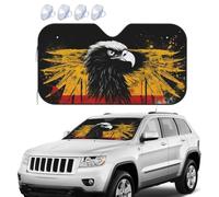 Pare-soleil pliable pour pare-brise de voiture - Bloque le drapeau de l'Allemagne - Pare-soleil pour SUV - Garde votre véhicule au frais