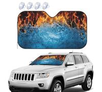 Pare-soleil pliable pour pare-brise de voiture - Bloque le feu de glace - Pare-soleil pour SUV - Garde votre véhicule au frais