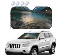 Pare-soleil pliable pour pare-brise de voiture - Bloque le parc national des glaciers - Pare-soleil pour SUV - Garde votre véhicule au frais