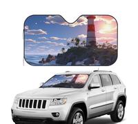 Pare-soleil pliable pour pare-brise de voiture - Bloque le phare de navigation - Pare-soleil pour SUV - Garde votre véhicule au frais