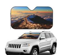 Pare-soleil pliable pour pare-brise de voiture - Bloque Mauna Kea Summit Sunset - Garde votre véhicule au frais