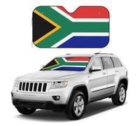 Pare-soleil pliable pour pare-brise de voiture - Drapeau de l'Afrique du Sud - Protection universelle pour voitures, SUV, camions - Garde votre véhicule au frais