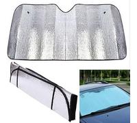 Pare-Soleil Pliable pour Renault Twingo 3 III 2014-, Pare-Brise Avant, Tissu Opaque Double Couche, avec Sac De Rangement, Anti-UV Et Anti-Chaleur