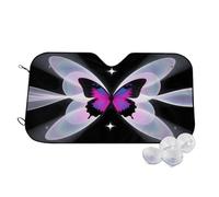 Pare-Soleil Pliable pour Voiture, Motif Papillon néon, 76 x 139 cm