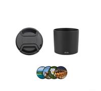 Pare-soleil pour Canon EF 100 mm f/2.8L IS USM, ABS noir accessoire protecteur d'objectif d'appareil photo de rechange compatible équipement de photographie (filtre d'appareil photo, lot de 4)