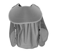 Pare-Soleil pour Casque de Chantier Protection Cervicale Gris | Maille, Installation Rapide et Retrait Facile, Usage pour Projets Urbains et Énergétiques, Finition Mate