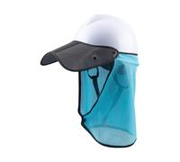 Pare-Soleil pour Casque De Sécurité - Bord De Casque EPI Haute Visibilité - Protection UV pour Le Cou pour Les Chantiers De Construction - Pare-Soleil en Respirante pour La Prévention des Coups