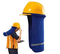 Pare-soleil pour casque de sécurité - Pare-soleil en maille réfléchissante | Protection solaire respirante pour la protection du cou, le travail d'été, les rayons UV et les coups de chaleur