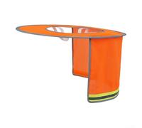 Pare-soleil pour casques de chantier avec bandes réfléchissantes en tissu maille respirante pour une utilisation estivale offrant une protection prolongée contre les rayons du soleil et une meilleure