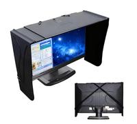 Pare-soleil pour écran, capot de moniteur réglable et pliable, 41 à 71 cm, pare-soleil réglable pour ordinateur portable, tente pour écran de 17 à 27 pouces, cadre extérieur, protection contre la