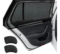 Pare-Soleil pour Enfants Silvercherry, Chaussette Vitre Voiture Bebe, Lot de 2 Pare-Soleils Auto et SUV, Extensibles et Résistants Aux Rayures, Protection Solaire et Anti-Insectes (Heckscheibe)