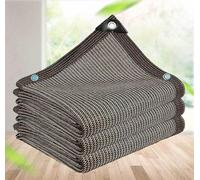 Pare-soleil pour jardin 3 x 4 3 x 5 + 4 x 4 x 5 cm Distance entre les trous : 1 m avec œillets, Filet isolant thermique pour jardin, balcon / tissage court, tailles personnalisables, marron-2 x 4 m