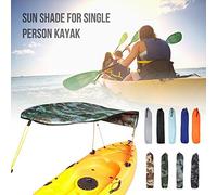 Pare-soleil pour kayak pour une personne, tissu Oxford imperméable, indéchirable, corde anti-chocs, tige en aluminium, pliable et compact, léger avec sac de rangement, protège contre les coups de