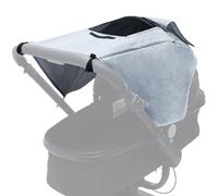 Pare-soleil pour landau avec fenêtre de visualisation, pare-soleil imperméable pour poussette, auvent universel anti-UV pour poussette, fixation de parapluie pour bidirectionnel.