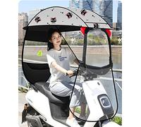 Pare-soleil pour moto électrique - Auvent transparent pour scooter de mobilité, protection contre le vent et la pluie, parapluie universel pour voitures électriques