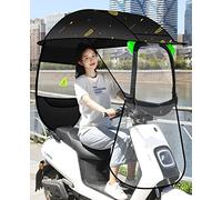 Pare-soleil pour moto électrique - Auvent transparent pour scooter de mobilité, protection contre le vent et la pluie, parapluie universel pour voitures électriques