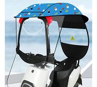 Pare-soleil pour moto électrique - Auvent transparent pour scooter de mobilité, protection contre le vent et la pluie, parapluie universel pour voitures électriques
