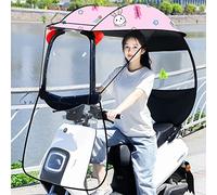 Pare-soleil pour moto électrique - Auvent transparent pour scooter de mobilité, protection contre le vent et la pluie, parapluie universel pour voitures électriques