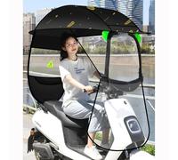 Pare-soleil pour moto électrique - Auvent transparent - Pour scooter de mobilité - Protection contre les intempéries - Protection contre le soleil, la pluie et le vent