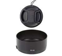 Pare-soleil pour objectif ES-68 et 49 mm compatible avec objectif Canon EF 50 mm f/1.8 STM (lot de 1+1)