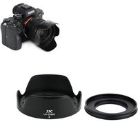 Pare-Soleil pour Objectif Sony FE 28-60mm F4-5.6 pour Objectif Sony 16-50mm F3.5-5.6 II sur ZV-E1 ZV-E10 A7C A7 A6000 A6400 A6600,Pare-Soleil Réversible avec Bague D'adaptation de 40,5 mm