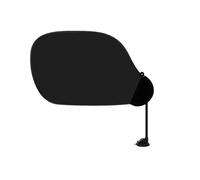 Pare-soleil pour ordinateur portable avec clip et ventouse (2 façons d'utiliser), 57 x 36,6 cm, flexible, réglable, portable, pliable, pour chaises de plage et fenêtre de voiture, noir