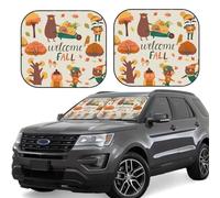 Pare-soleil pour pare-brise de voiture - Automne dans la forêt - Pare-soleil pliable pour voiture SUV - Offre une protection complète