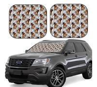Pare-soleil pour pare-brise de voiture, chapeau de grenouille amusant, nœud cool, pliable, pare-soleil pour intérieur de voiture SUV offrant une protection complète