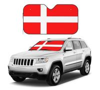 Pare-soleil pour pare-brise de voiture drapeau danois du Danemark - Réflecteur pliable - Protection universelle pour voiture, SUV, camion - Garde votre véhicule au frais