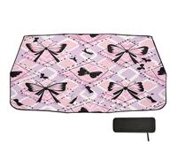 Pare-soleil pour pare-brise de voiture - Motif papillon violet - Rotation à 360° - Protection UV et thermique - Pour voitures, SUV, camions