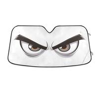 Pare-soleil pour pare-brise de voiture Motif yeux en colère de dessin animé simple (M)