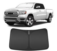 Pare-soleil pour pare-brise Dodge Ram 1500 2019-2025 Accessoires compatibles - 4 couches coupe sur mesure pliable pare-soleil avant protecteur pare-soleil, bloque les rayons UV garde votre voiture