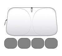 Pare-soleil pour pare-brise, pare-soleil réfléchissant pliable pour voiture, protection solaire pour voiture et camion pour voyage de banlieue, randonnée camping et parking