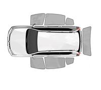 Pare-Soleil pour pour A3 pour Sportback 8P 2003-2013 Pare-Soleil Voiture Magnétique Pare-Brise Avant Pare-Brise Arrière Fenêtre Latérale Couverture Rideau Chaussette Vitre(5PCS Rear Train Back)