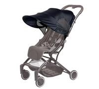 Pare-Soleil pour Poussette Respirant Parasol Universel Landau Capot Auvent de Poussette Bébé Confort Pliable Couverture de Soleil pour Nacelle Landau Protégé du Soleil et du Vent Ombrelle Anti-UV