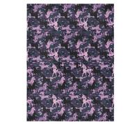Pare-soleil pour poussettes de bébé - Coupe-vent - Protège de la poussière et de la neige - Style gothique - Licornes Jade Camouflage Violet