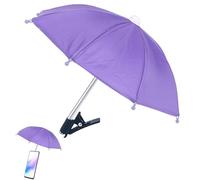 Pare-soleil pour téléphone portable - Support de parasol pour téléphone portable - Antireflet - Pour l'extérieur - Avec clip - Parapluie de téléphone portable anti-reflet pour voyage