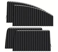 Pare-soleil pour vitres de voiture Pare-soleil Magnétique Protection Solaire Latérale Pare-soleil Voiture Accessoire De Sécurité Fenêtre Confidentialité(Black FR-4pcs)