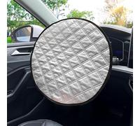 Pare-Soleil pour Volant | 43cm Protection Solaire pour Volant | Protection Thermique de Couverture de Volant Voiture | Bouclier Thermique en Feuille d'aluminium Pliable pour Voiture, SUV, Camion