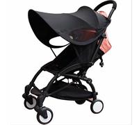 Pare-soleil Poussette Bébé Universelle Légère Couverture Auvent de Poussette Protection Solaire Coupe-Vent Imperméable Ombrelle à Landau Parasol Pliable Accessoires Anti-UV