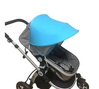 Pare-soleil Poussette Bébé Universelle Légère Couverture Auvent de Poussette Protection Solaire Coupe-Vent Imperméable Ombrelle à Landau Parasol Pliable Accessoires Anti-UV