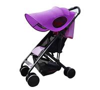 Pare-soleil Poussette Bébé Universelle Légère Couverture Auvent de Poussette Protection Solaire Coupe-Vent Imperméable Ombrelle à Landau Parasol Pliable Accessoires Anti-UV