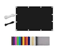 Pare-soleil rectangulaire imperméable pour terrasse, protection UV à 95 %, pour jardin, balcon, pergola, événements en plein air, accessoires inclus (noir pur, 1 x 3 m)