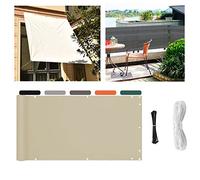 Pare-soleil rectangulaire pour balcon, 145 x 950 cm, protection UV pour jardin, terrasse, cour - Couverture solaire de qualité supérieure pour l'intimité et le confort