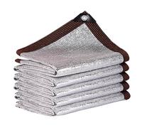 Pare-soleil réfléchissant 90 % en aluminium avec œillets pour voiture, terrasse, jardin, balcon - Disponible en 1 x 2 m, 2 x 4 m, 2 x 10 m, 4 x 4 m, 5 x 6 m, 6 x 10 m, 10 x 10 m, 12 x 12 m (10 x 12 m)