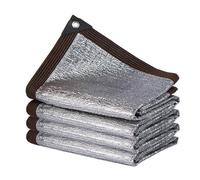 Pare-soleil réfléchissant en aluminium | Bloque 99 % des UV de 3 x 18 m | Tissu d'ombrage isolant thermique pour l'extérieur | Idéal pour terrasse, balcon, jardin et voiture