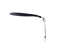 Pare-soleil réglable pour ordinateur portable avec rotation à 360 degrés et blocage complet de la lumière pour plus d'intimité dans les espaces de travail partagés ou à la maison (tige courte)