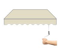 Pare-soleil rétractable - 4 x 1,5 m/4 x 2 m/4 x 2,5 m/4 x 3 m - Auvent télescopique - Pour balcon, cour et restaurant - Protection UV - Pour café et extérieur